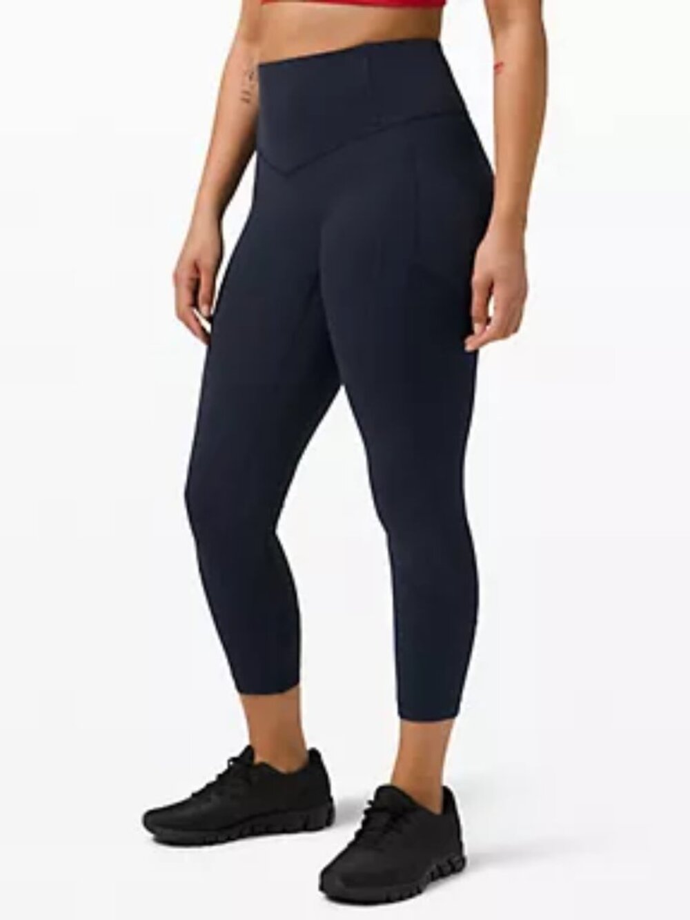 Lululemon All the Right Places High-Rise Crop 23" in True Navy - Size 10